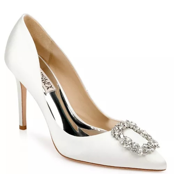 Badgley Mishcka Embellished Buckle Pumps
